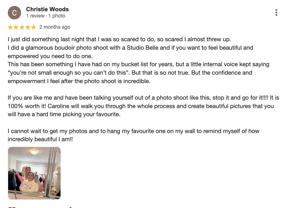 A picture showing Studio Belle - Photography Studio Reviews